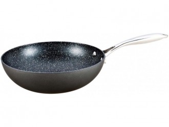 Tigaie wok cu coada fara capac, 30 cm Herenthal