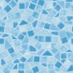Autocolant mozaic albastru